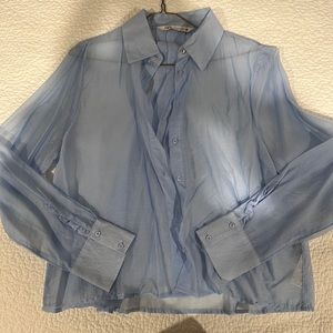 Sheer Blue Zara Blouse